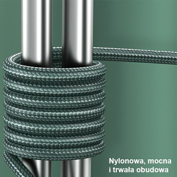 Câble Tressé USAMS MicroUSB USB-A 2A U55 1m Vert