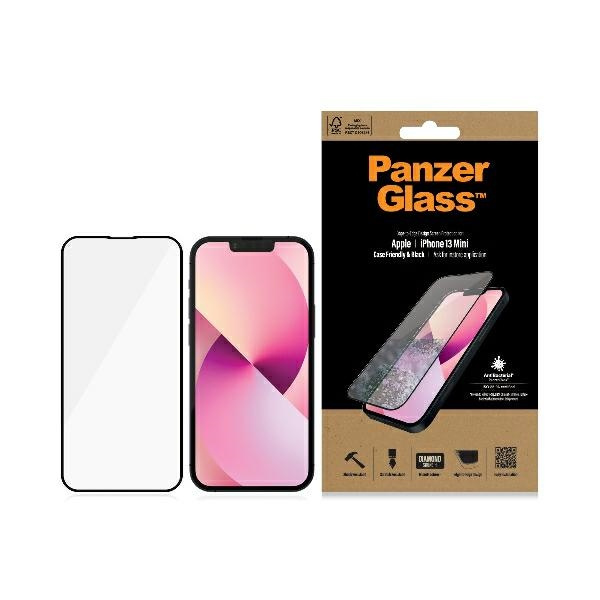 PanzerGlass E2E Privacy iPhone 13 Mini 5.4" Case Friendly Microfracture AntiBacterial schwarz/schwarz ProP2744