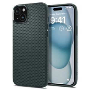 Coque Spigen Liquid Air iPhone 15 Abysses vertes Case