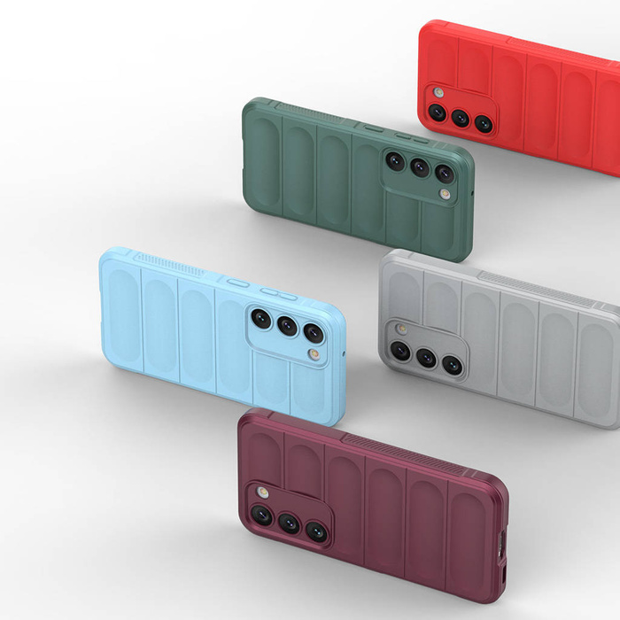 Magic Shield Case pour Samsung Galaxy S23+ coque blindée souple bordeaux