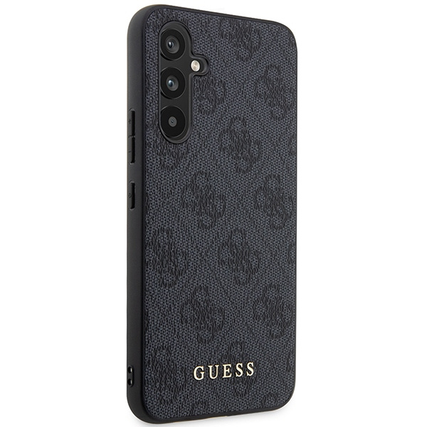Guess GUHCSA54G4GFGR A54 5G A546 gris/gris dur case 4G Metal Gold Logo