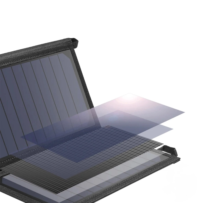 Choetech Foldable Solar Charger 19W 2x USB 2,4A black (SC001)