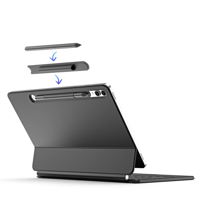 Dux Ducis Keyboard (MK Series) Hülle mit Bluetooth-Tastatur für Samsung Galaxy Tab S9+ / S8+ / S7+ – Schwarz