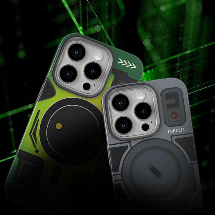 Etui na Samsung S25 PLUS Forcell F-Protect Levels Dual Layer 4D technology zgodny z MagSafe Military Drop-Test cyber grey