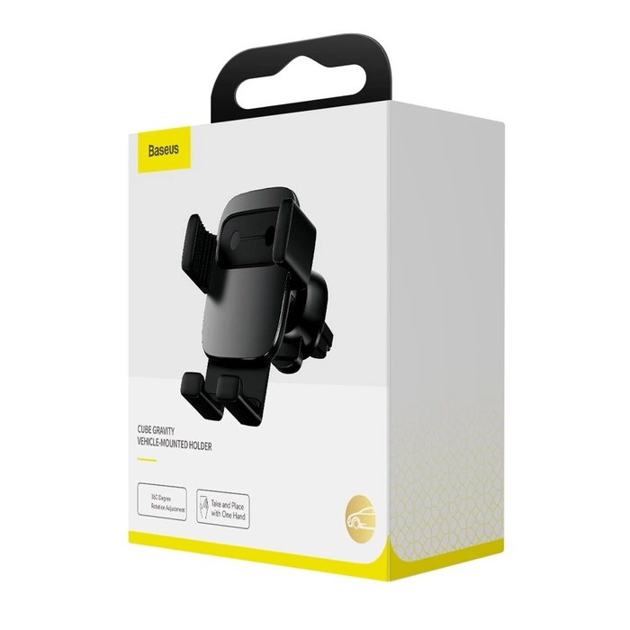 Baseus Cube Gravity Car Mount Air Vent Phone Bracket Holder black (SUYL-FK01)