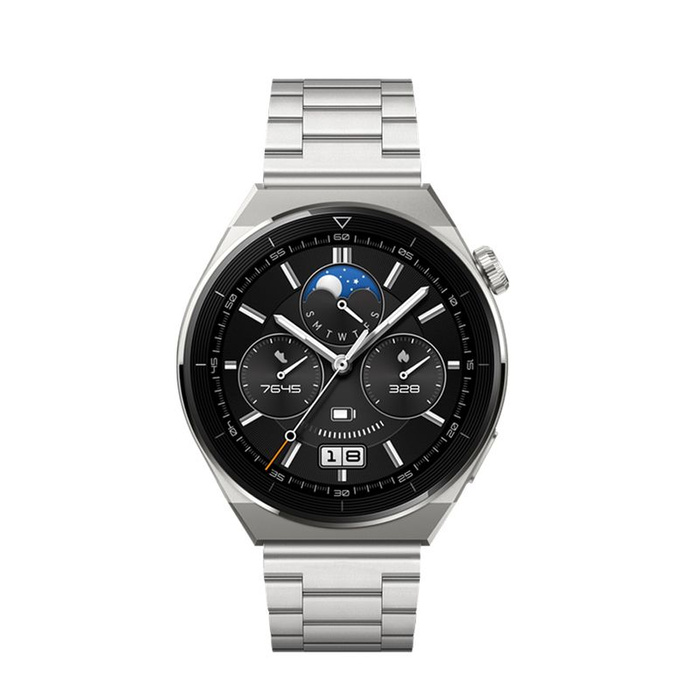 Pasek do Samsung Galaxy Watch Forcell F-Design FS06 zatrzask stal 22 mm srebrny