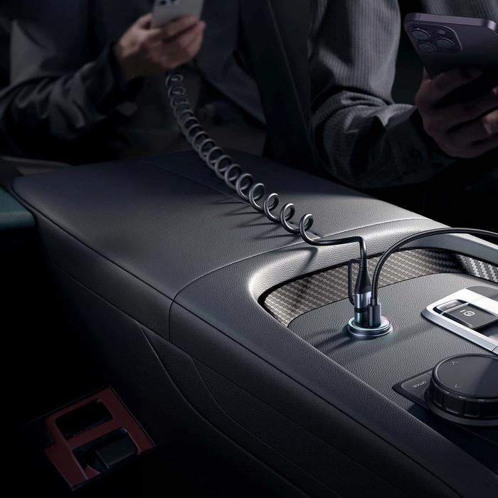 Joyroom JR-CCN04 60W USB-A USB-C mini charger - black