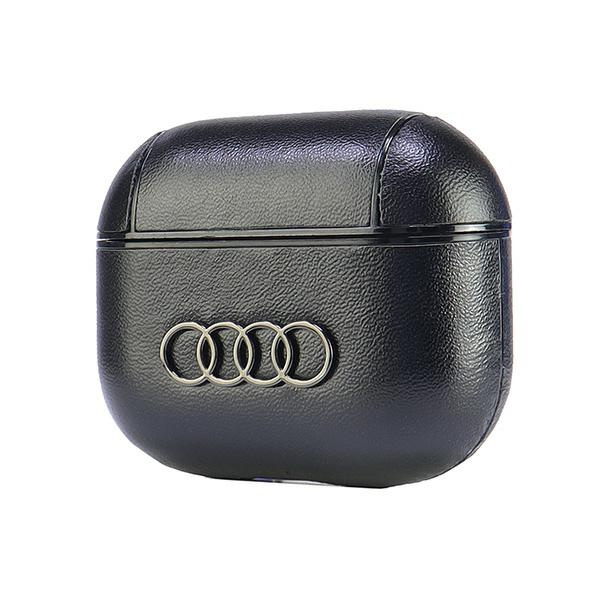 Audi Leather Big Logo AirPods 3 coverczarny/black AU-AP3-GT/D3-BK