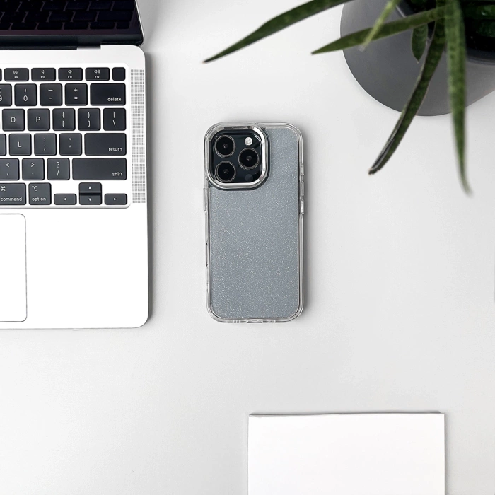 Glitter Case für iPhone 16 Pro Max – transparent mit Glitzer