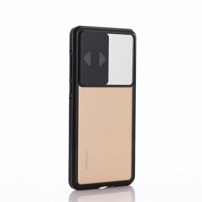 Wozinsky Magnetic Cam Slider Case Magnetic 360 Full Phone Cover Cover per fotocamera con schermo in vetro Huawei P40 Black
