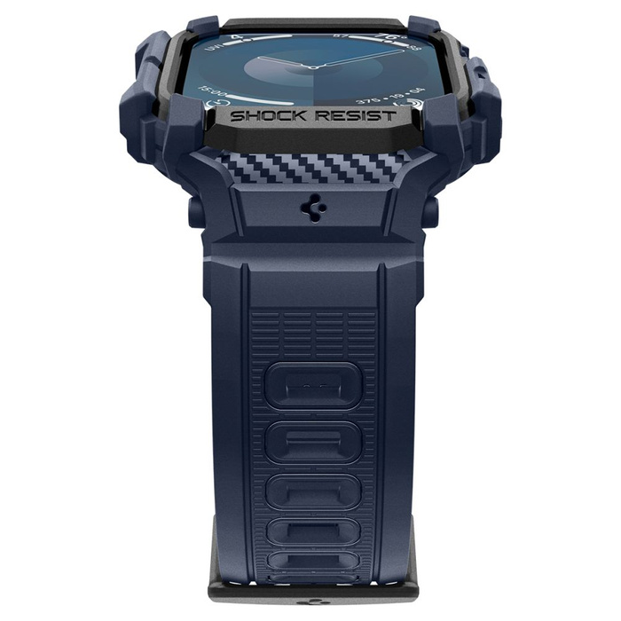 Coque Spigen Rugged Armor Apple Watch "PRO" 10 (46 MM) BLEU MARINE