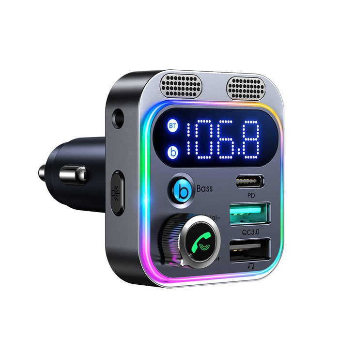 Joyroom JR-CL16 48W Car Wireless FM Transmitter-Black