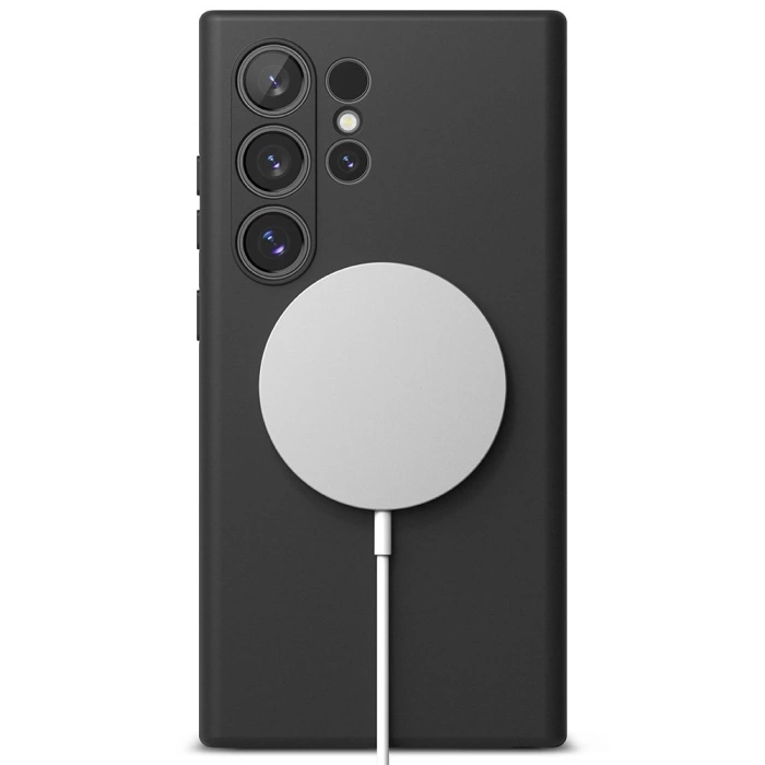 Etui Ringke Silicone Magnetic Magsafe Samsung Galaxy S24 Ultra Black Case