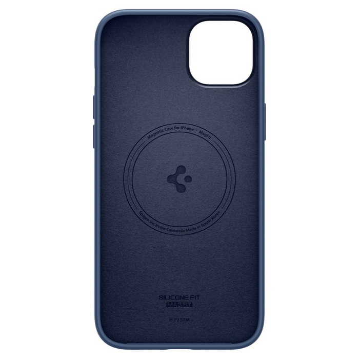 Hülle Spigen IPhone 14 PLUS SILICONE FIT Mag MagSafe NAVY BLUE