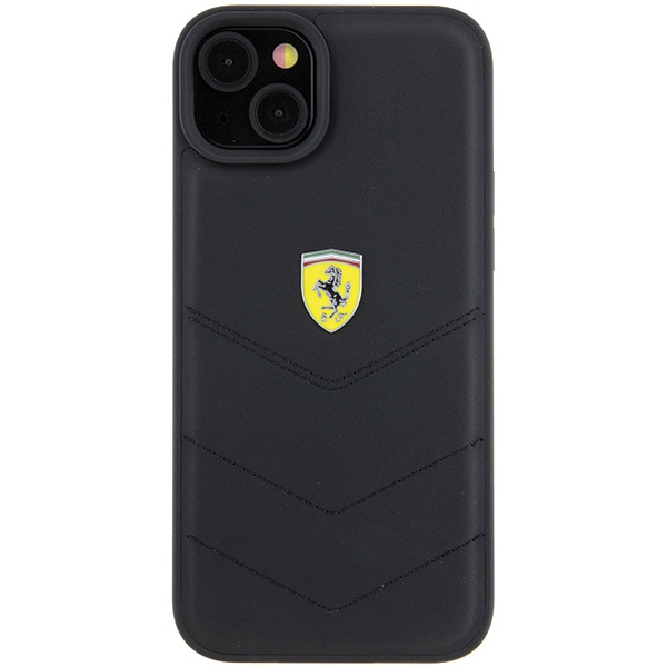 Case Ferrari FEHCP15MRDUK iPhone 15 Plus 6.7" black/black hardcase Quilted Metal Logo Case