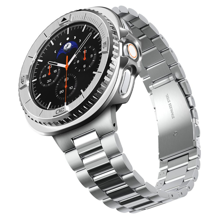Spigen LÜNETTE TUNE PRO PILOT SAMSUNG Galaxy Watch 8 CLASSIC (46 MM) SILBER