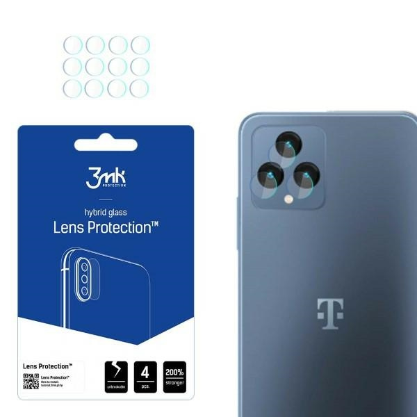 3mk Ochrana objektivu T-Mobile T Phone Pro 5G / Revvl 6 5G Ochrana objektivu fotoaparátu 4ks