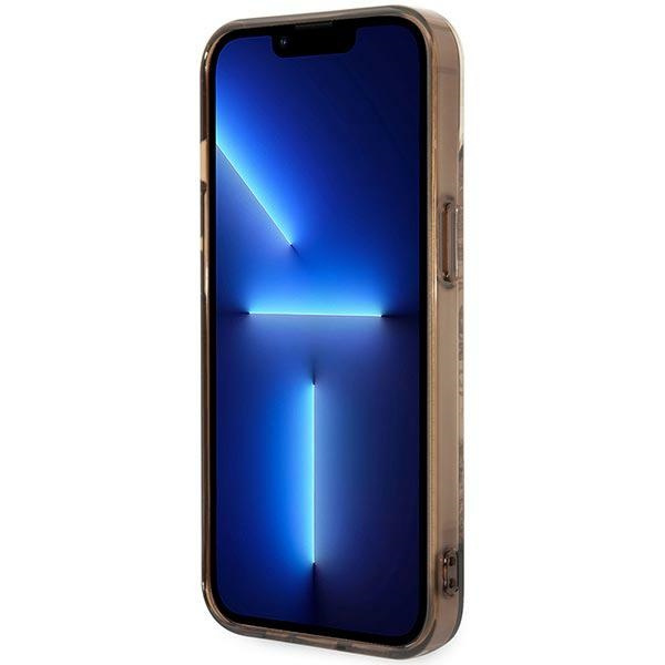 Guess GUHCP14SHGPLHC iPhone 14 6,1" ocker hartcase Porzellan Kollektion