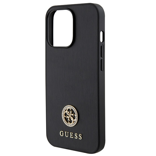Guess GUHCP13LPS4DGPK iPhone 13 Pro 6.1" noir/noircase Strass Metal Logo
