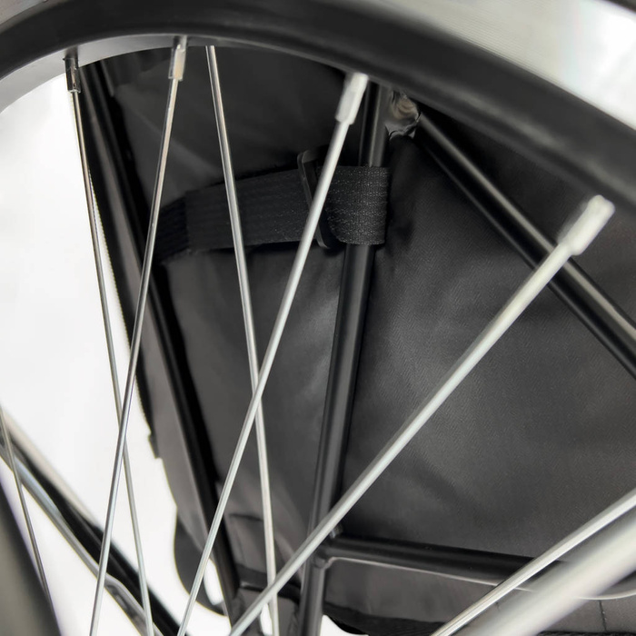 Wozinsky dvojdielny batoh na bicykel 2v1 30l čierny (WBB30BK)