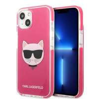 Hülle KARL LAGERFELD Apple iPhone 13 Mini Choupette Kopf Fuchsia Rosa Hartcase