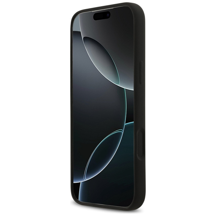 Etui Karl Lagerfeld Silicone Karl Sketch & Logo MagSafe do iPhone 17 Pro Max czarny