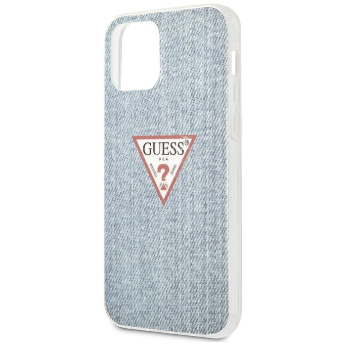 Pouzdro GUESS Apple iPhone 12 12 Pro Jeans Collection GUHCP12MPCUJULLB Blue Hardcase