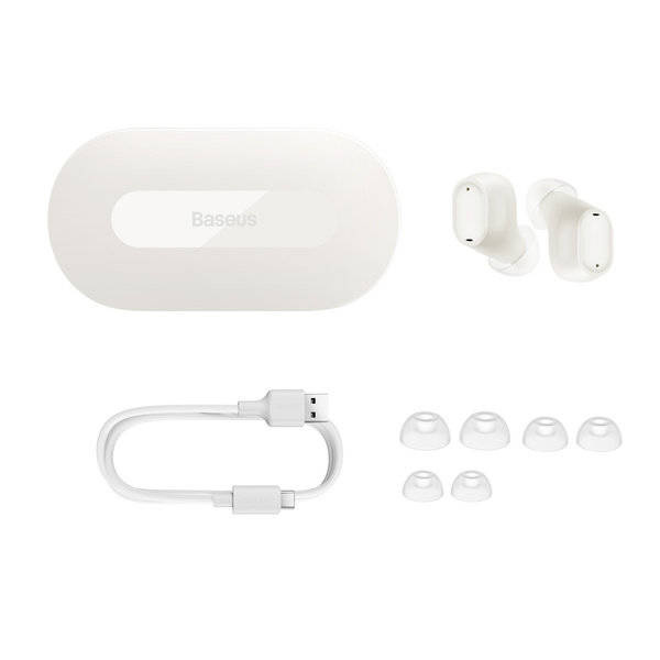 Casque sans fil Bluetooth 5.3 Baseus Bowie EZ10 TWS - blanc