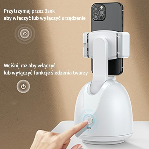 Tartó Telefon arckövető funkcióval fehér / fehér ZB239GPQ01 (US-ZB239)