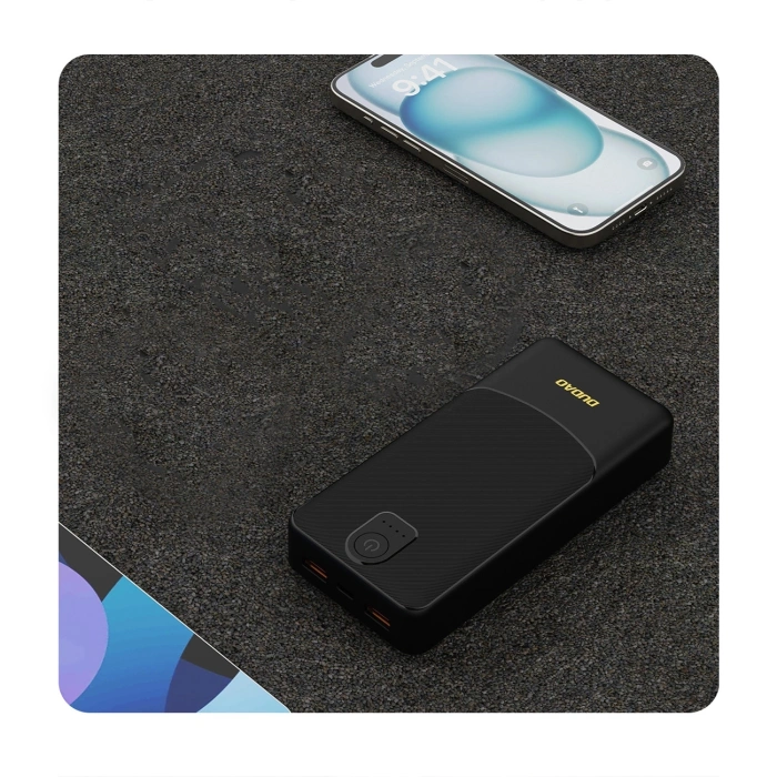 Powerbank Dudao K10Pro 2.4A 20000mAh 2 x USB-A - czarny