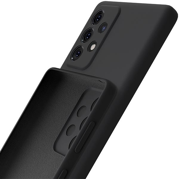 3mk Silicone Case Sam A53 5G A536 noir/noir