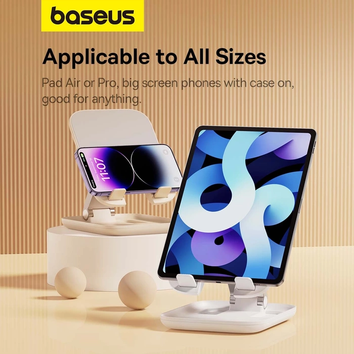 Folding Tablet Stand Baseus Seashell (white)