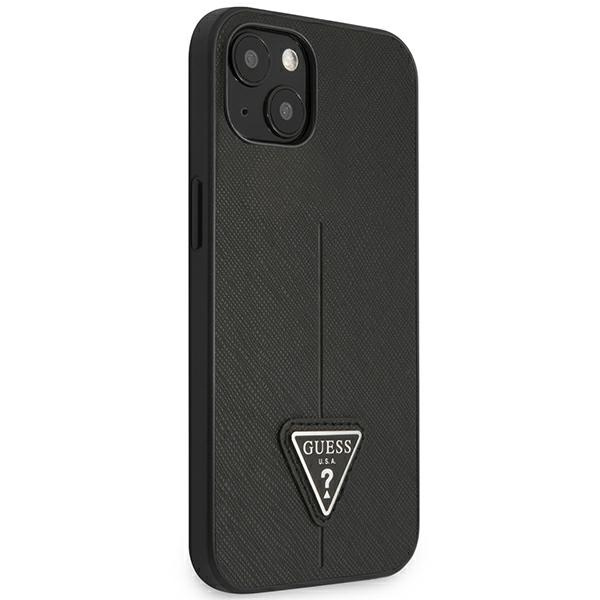 Guess GUHCP14MPSATLK iPhone 14 Plus 6.7" black/black hardcase SaffianoTriangle Logo