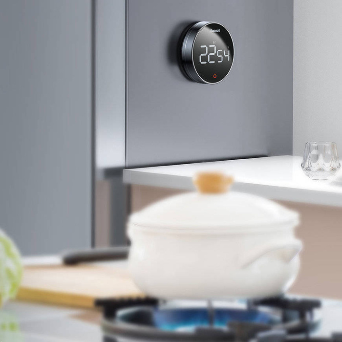 [APRÈS RETOUR] Minuterie électronique à minuterie rotative Baseus Heyo Pro grise (FMDS000013)