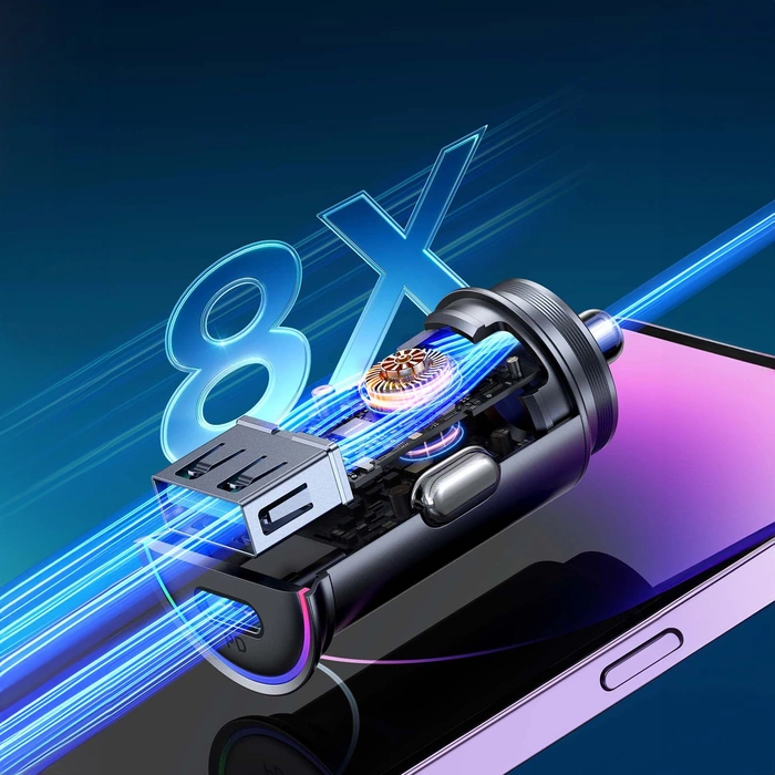 Joyroom JR-CCN04 60W USB-A USB-C Mini-Ladegerät – Schwarz