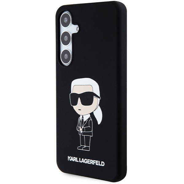 Etui Karl Lagerfeld KLHCS24MSNIKBCK S24+ S926 hardcase czarny/black Silicone Ikonik Case