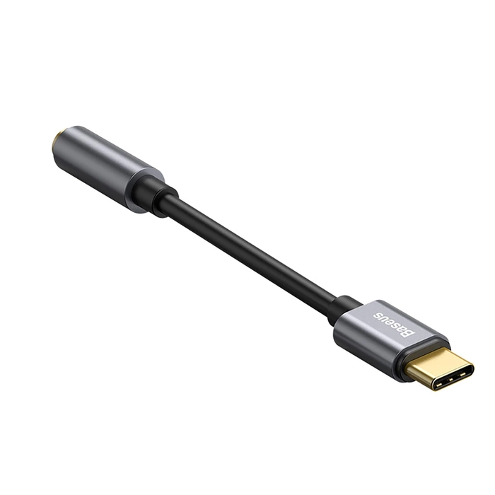 BASEUS USB-C Mini Jack 3,5mm audio adaptér L54 Grey