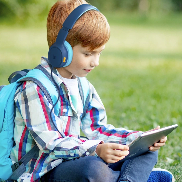 Tronsmart KH01 Wired Headphones for Kids, Safe - Blue