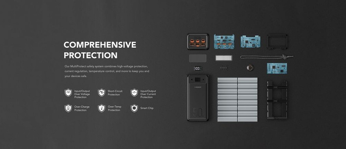 Powerbank Veger Tank Lite (W5001) PD QC3.0 5A 22,5W 50000 mAh czarny