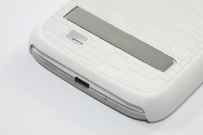 Case BUGATTI Cliponcover Samsung Galaxy S4 White