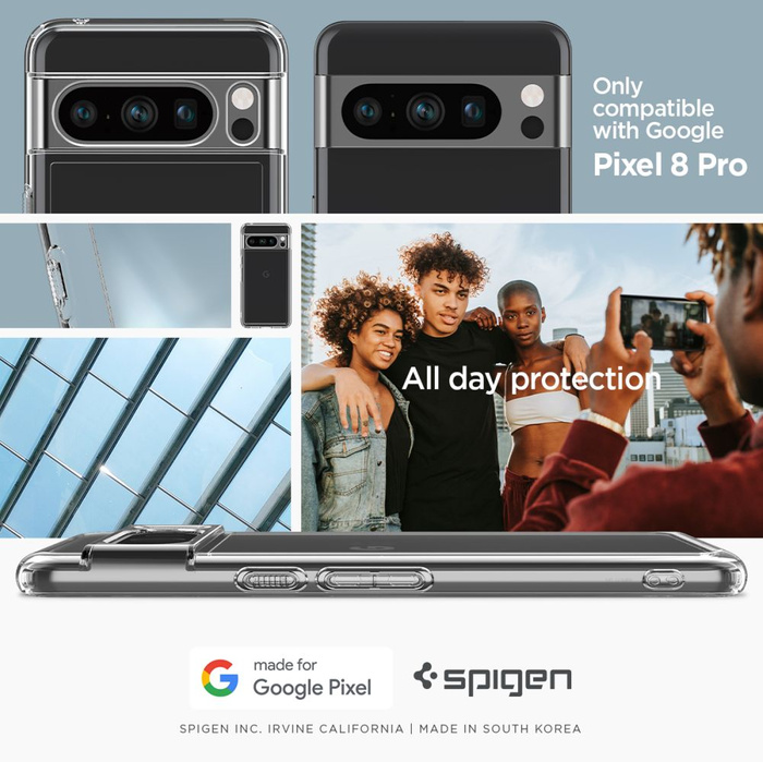 Case Spigen Ultra Hybrid Google Pixel 8 Pro Crystal Clear Case