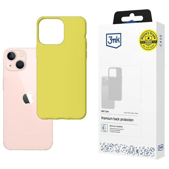 3mk Matt Case iPhone 14 Max 6.7" lime /lime