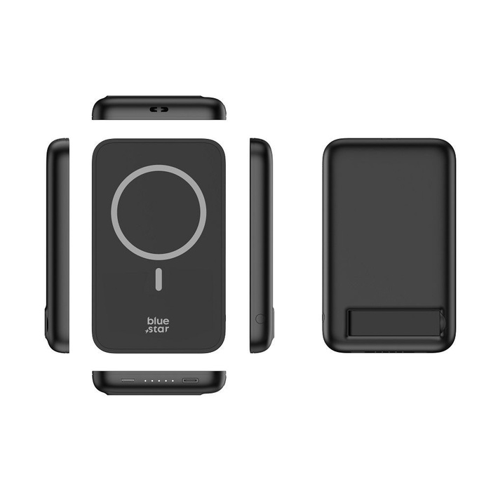 Powerbank zgodny z MagSafe Blue Star W0553 2A 5W 5000 mAh czarny