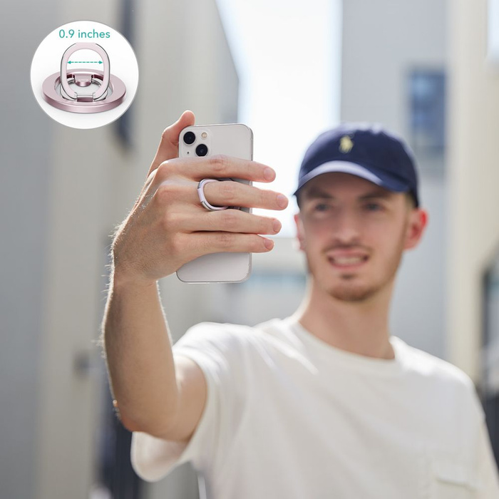 ESR HALOLOCK MagSafe TELEFONRINGSTÄNDER PASTELLROSA