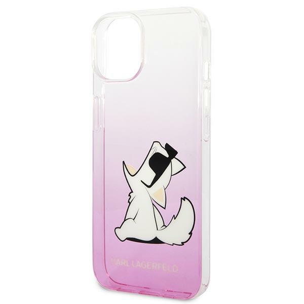 Hülle KARL LAGERFELD Apple iPhone 14 Plus Choupette Fun Pink Hartcase