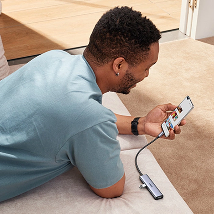 Adaptér HUB UGREEN CM478 USB-C na HDMI, USB-A 3.0, 2x USB-A 2.0, PD