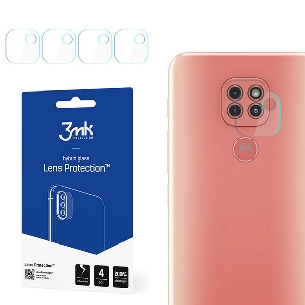 3MK hibrid üveg Motorola Moto G9 Play Moto E7 Plus lencse védelme 4db üveg