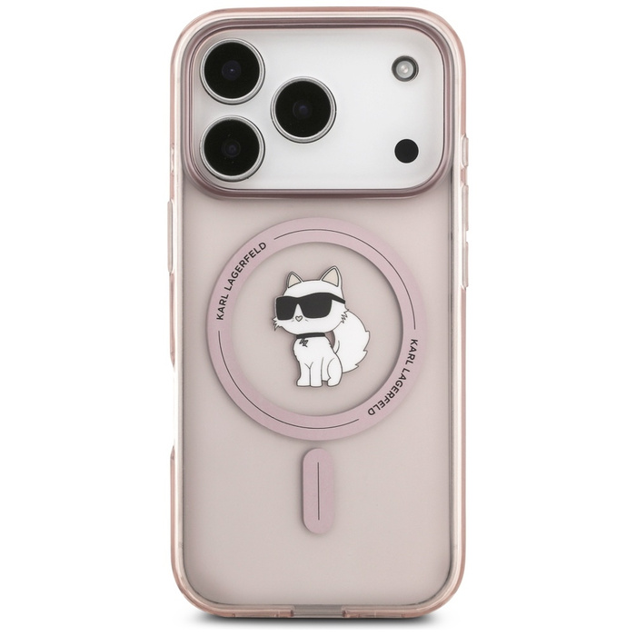 Etui Karl Lagerfeld IML Choupette        MagSafe do iPhone 17 Pro różowy