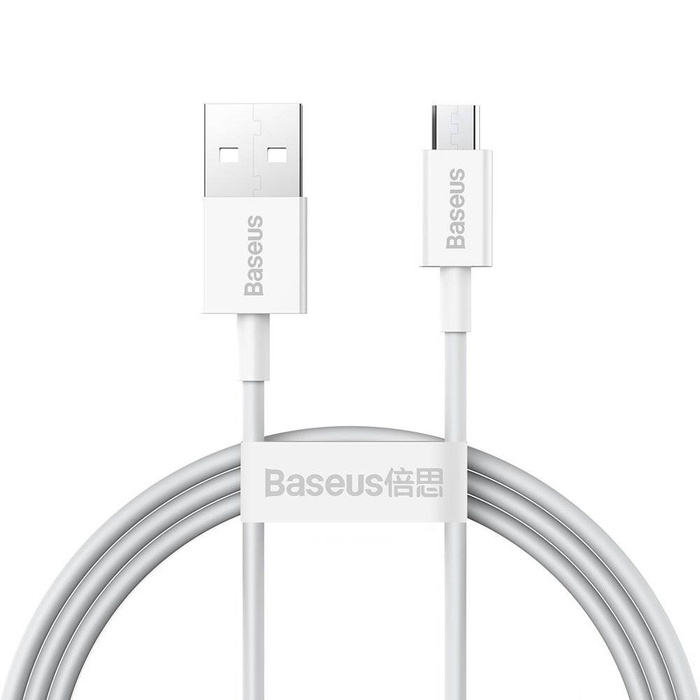 Baseus Superior cavo USB - cavo di ricarica rapida micro USB 2A 1m bianco (CAMYS-02)