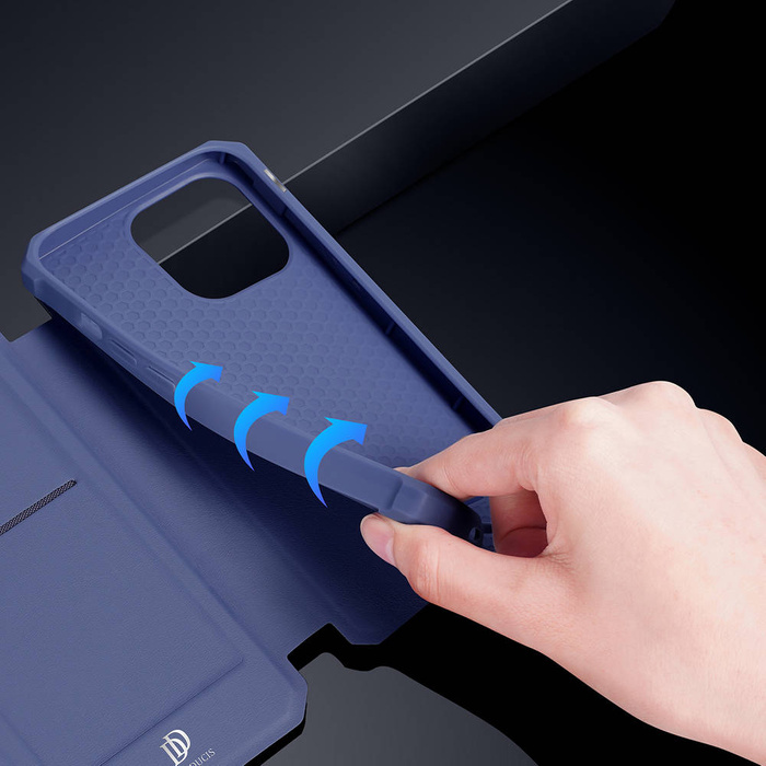 Custodia tipo libreria DUX DUCIS Skin X per iPhone 13 Pro blu